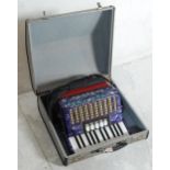 VINTAGE DELICIA JUNIOR III PIANO ACCORDION IN FITTED HARD CASE