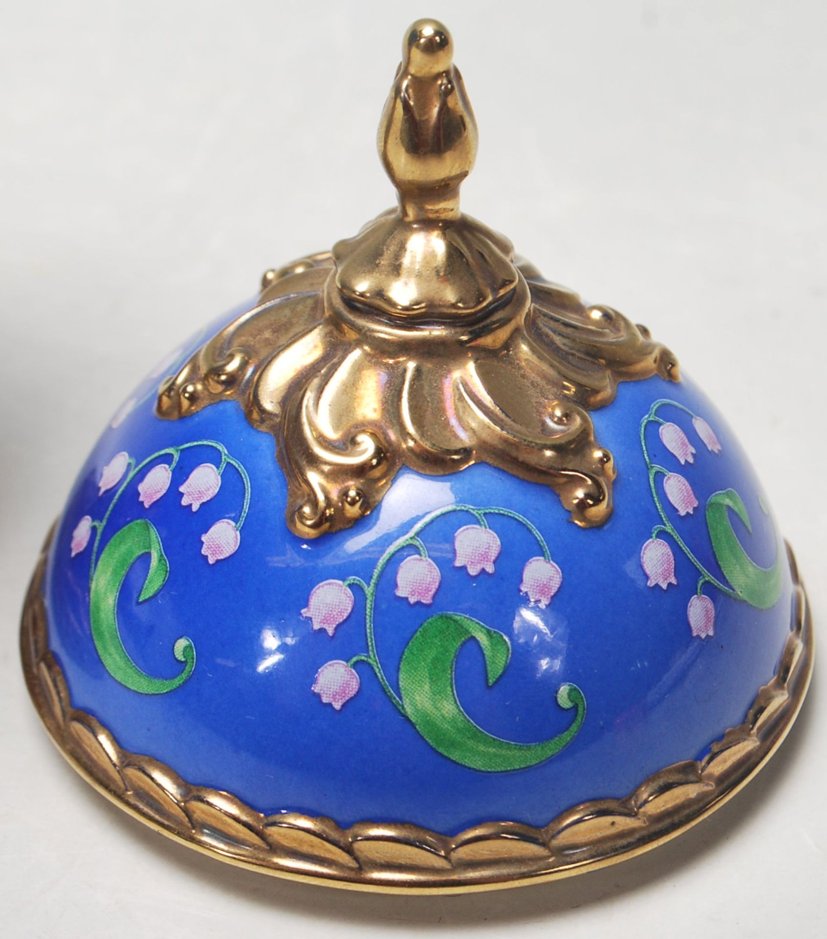 FABERGE EGG - HOUSE OF FABERGE - MUSICAL EGG - LILY OF THE VALLEY - TCHIAKOVSKY’S DANCE OF THE SUGAR - Image 4 of 5