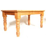 CONTEMPORARY COUNTRY SIDE STYLE PINE DINING TABLE