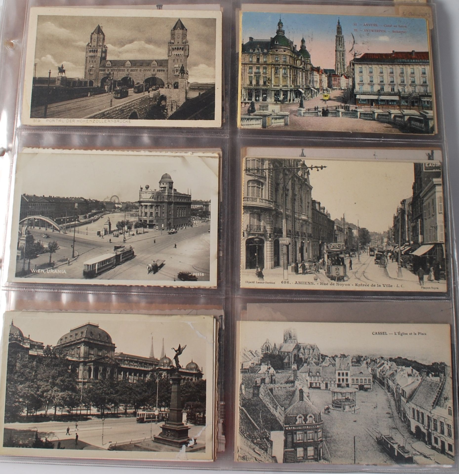 POSTCARDS - TRAMS ON STREETS - LARGE COLLECTION - Bild 3 aus 7