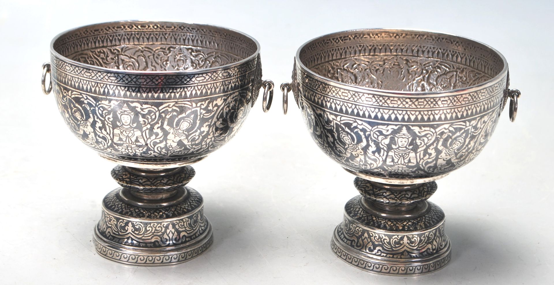 SOUTH EAST ASIAN NIELO SILVER WARES - Bild 7 aus 8