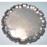 SILVER HALLMARKED SALVER BY MAPPIN AND WEBB