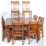 LATE 20TH CENTURY NEW ZEALAND RIMU DINING ROOM SUITE