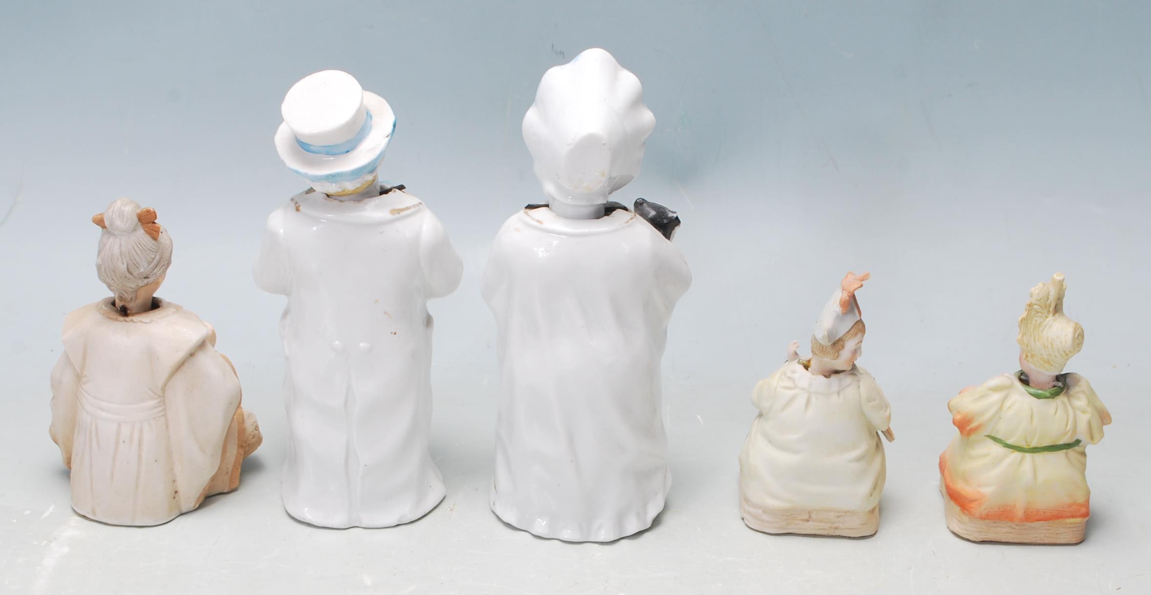 GROUP OF EDWARDIAN GERMAN NODDING PORCELAIN FIGURINES - Image 3 of 6