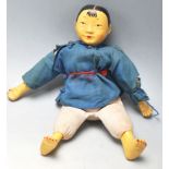 EARLY 20TH CENTURY ANTIQUE CHINESE DOLL WITH AHND PAINTED FURURE.