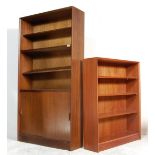 TWO RETRO VINTAGE MID CENTURY GIBBS BOOKCASE