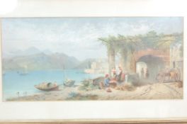 THOMAS CHARLES LEESON ROWBOTHAM 1823 - 1875. THE LAKE OF COMO