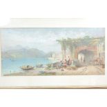 THOMAS CHARLES LEESON ROWBOTHAM 1823 - 1875. THE LAKE OF COMO