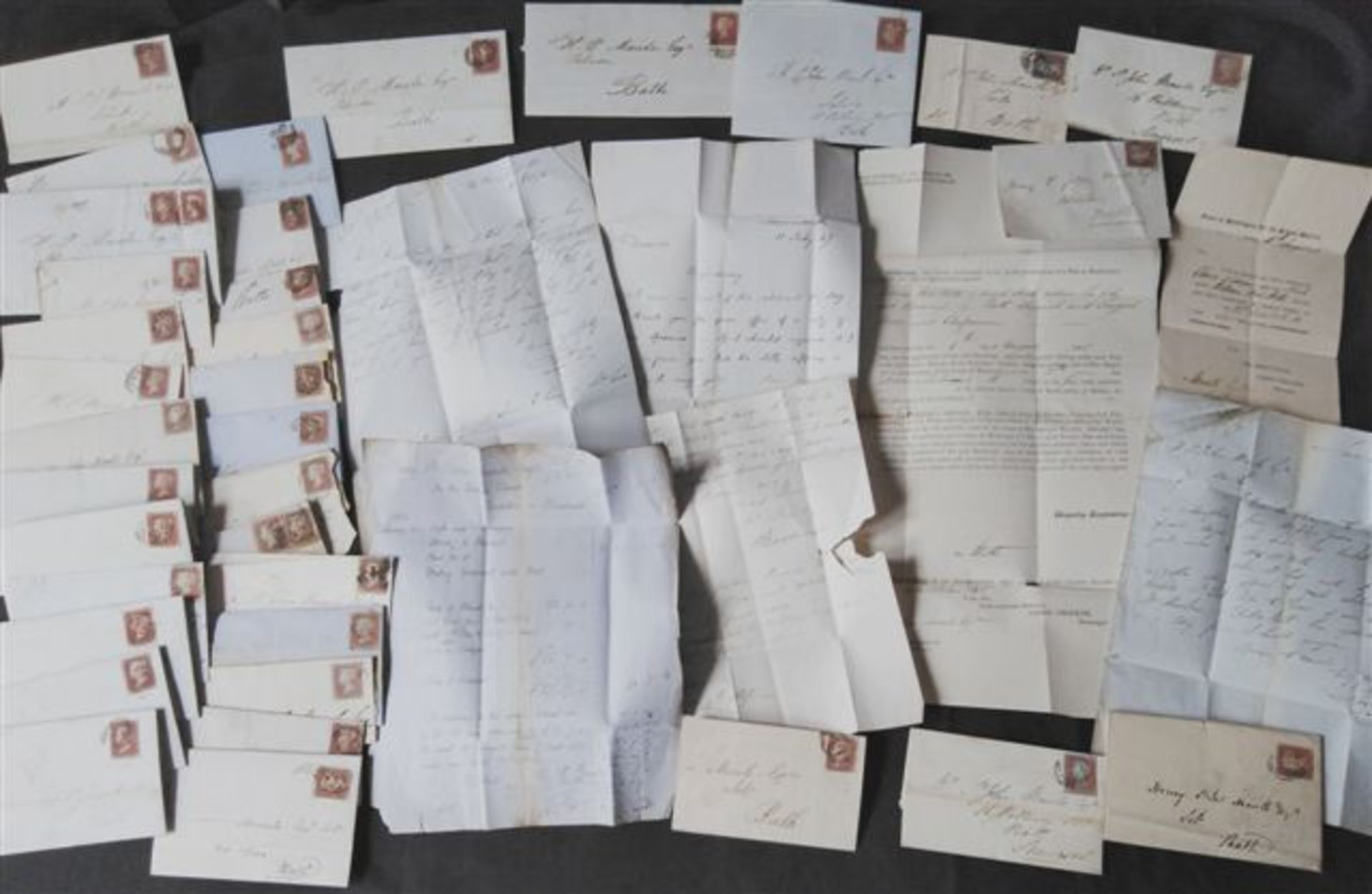 RARE COLLECTION OF VICTORIAN USED LETTERS & STAMPS - Image 2 of 17