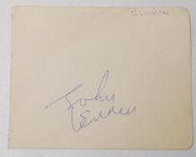 THE BEATLES - JOHN LENNON - RARE AUTOGRAPHED ALBUM PAGE