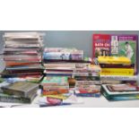 A LARGE QUANTITY OF CRICKET RELATED BOOKS, PROGRAMMES, BROCHURES, ETC