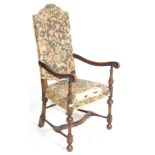 19TH CENTURY VICTORIAN MAHOGANY BEDROOM ARMCHAIR / ELBOW CHAIR