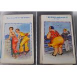 COLLECTION OF COMIC POSTCARDS - SEASIDE HUMOUR ETC
