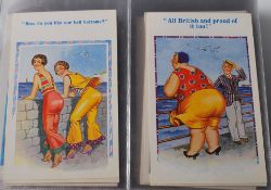 COLLECTION OF COMIC POSTCARDS - SEASIDE HUMOUR ETC
