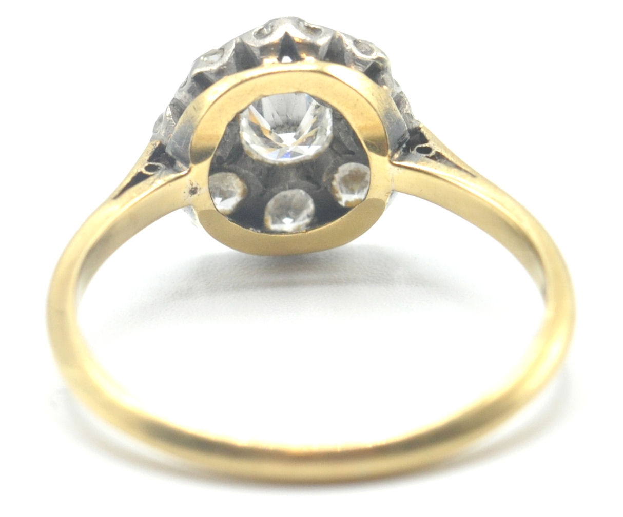 GOLD PLATINUM DIAMOND RING - Image 4 of 10