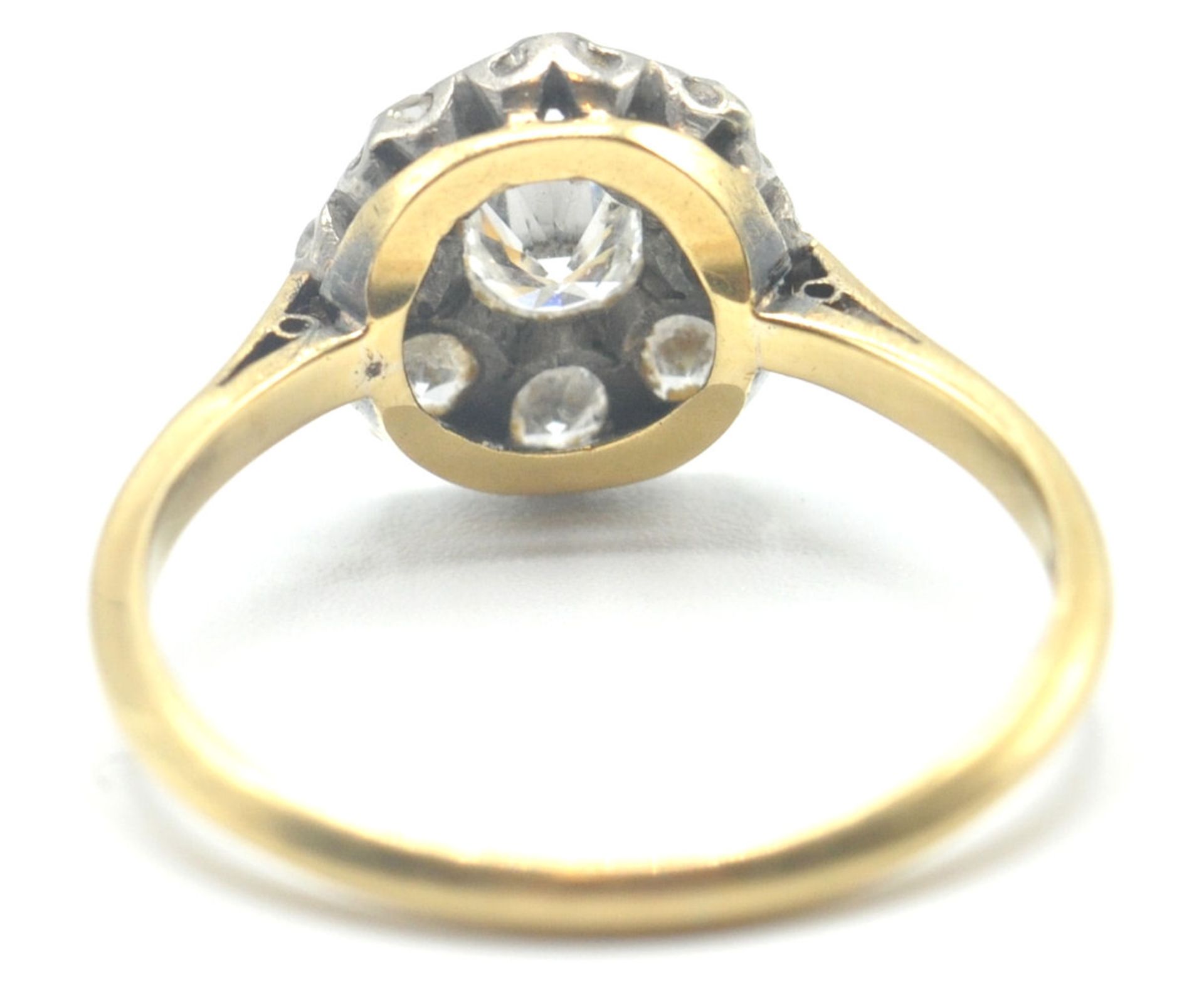 GOLD PLATINUM DIAMOND RING - Bild 4 aus 10