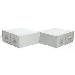 PAIR OF OFFICE DESK TOP DRAWERS