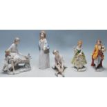 COLLECTION OF LATE 20TH CENTURY CERAMIC FIGURINES BY NAO, MARCO GINERO ETC