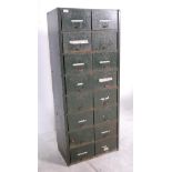 MID CENTURY FACTORY INDUSTRIAL ENGINEER DRAWERS