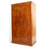 1930’S ART DECO WALNUT WARDROBE ARMOIRE