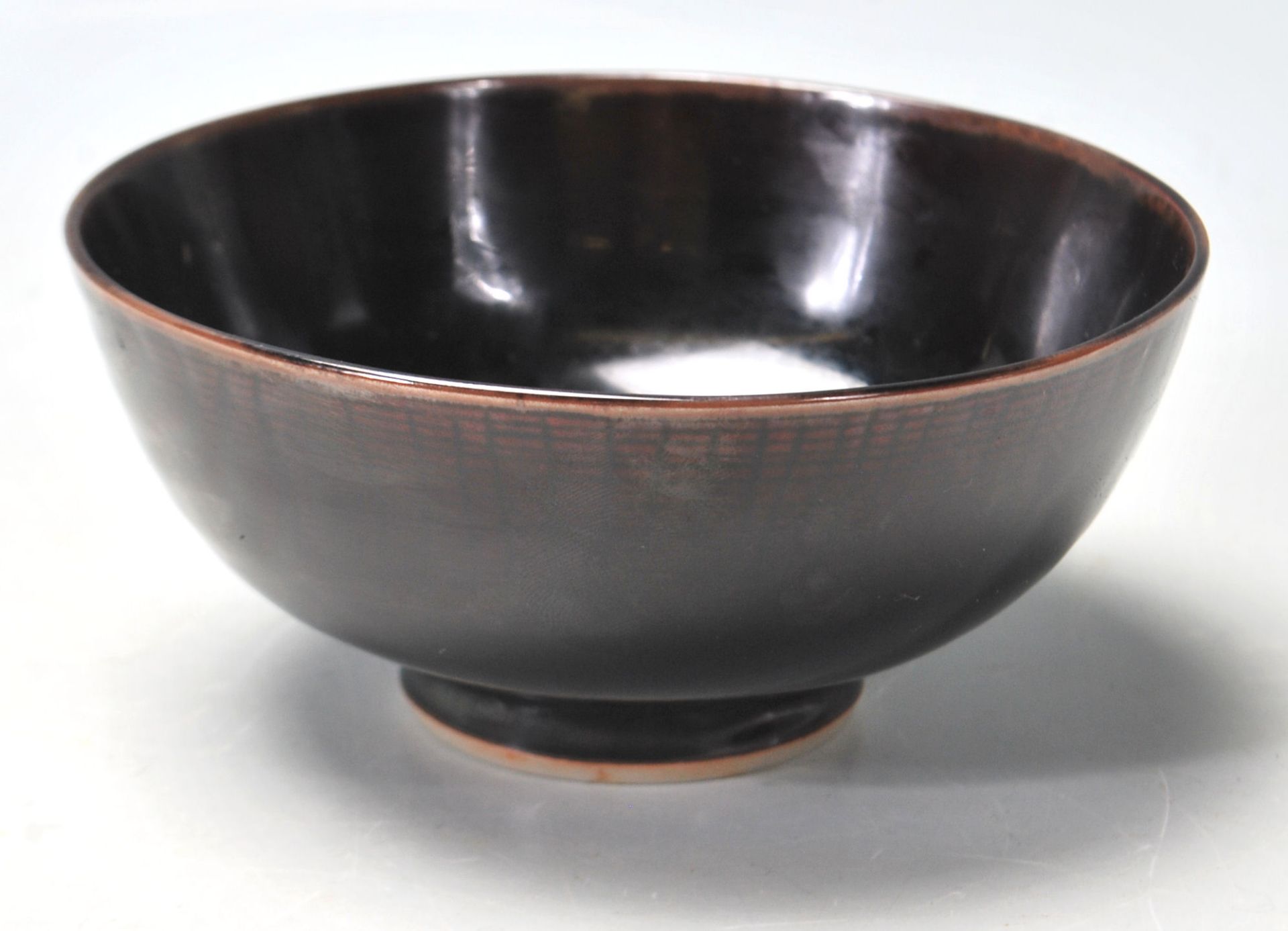 20TH CENTURY CERAMIC PORCELAIN ORIENTAL JAPANESE RICE BOWL. - Bild 3 aus 5