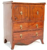 19TH CENTURY GEORGIAN MAHOGANY COMMODE CHEST