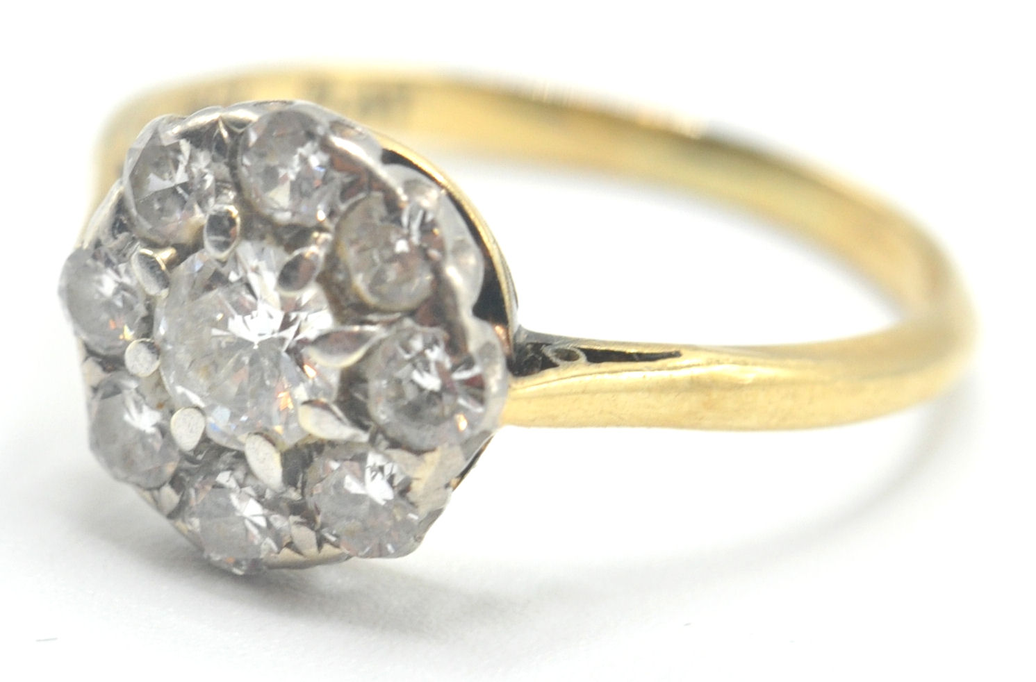 GOLD PLATINUM DIAMOND RING - Image 2 of 10