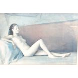 AFTER ROMANO STEFANELLI 1931 - 2016 - THE SLEEPING MODEL - PRINT - LITHOGRAPH