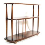 LUCIAN ERCOLANI - ERCOL -MODEL 361 BEECH AND ELM BOOKCASE TROLLEY