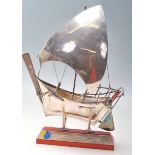 SILVER 925 LARGE MODEL OF A SAIL BOAT SHIP