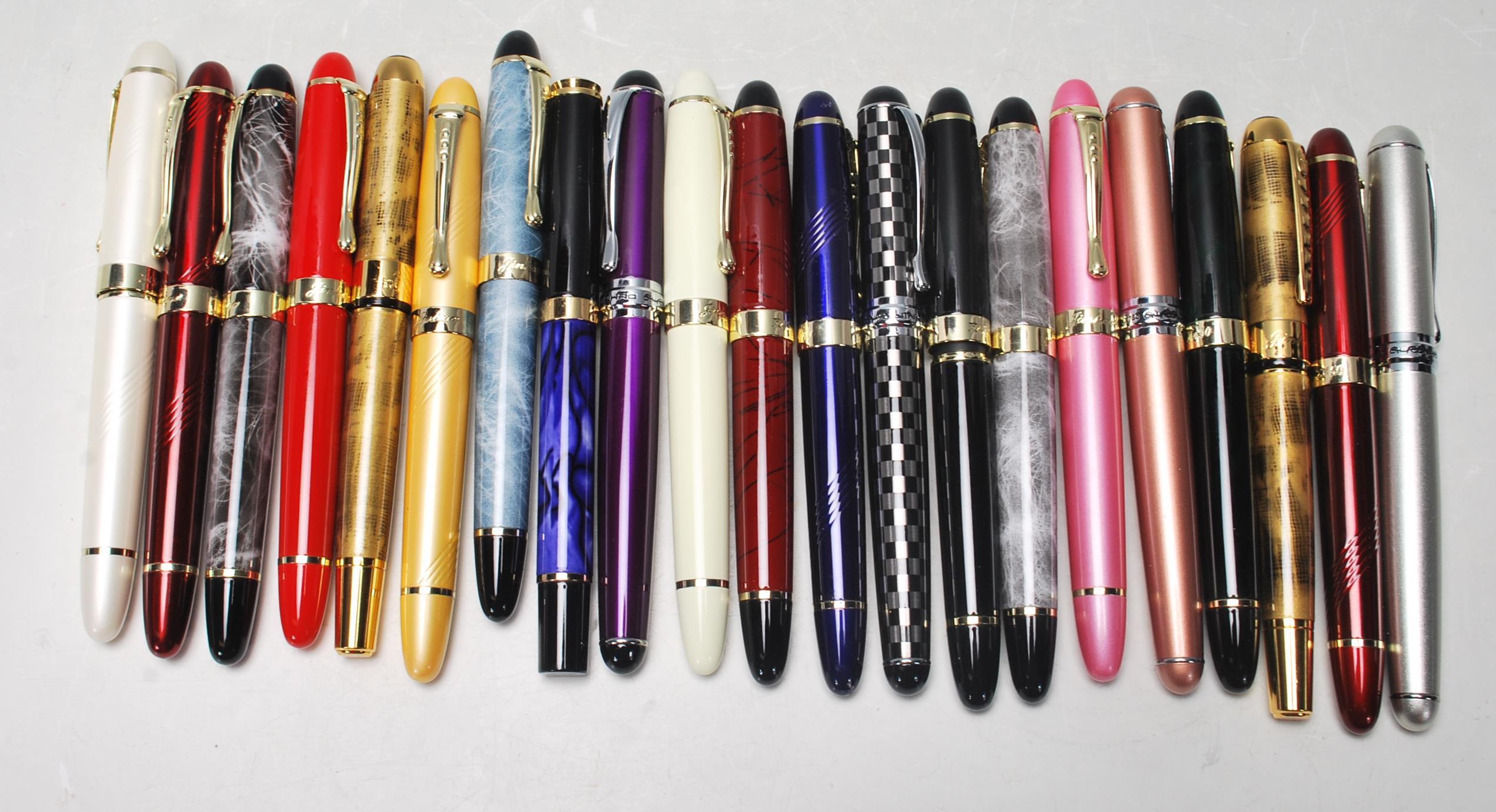 21 CHINESE JINHAO FOUNTAIN PENS