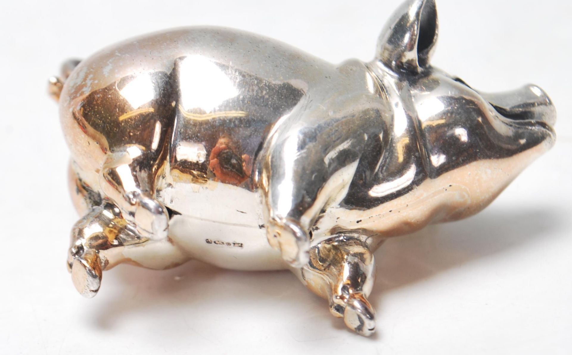 SILVER PIG MINIATURE FIGURINE - Bild 6 aus 6