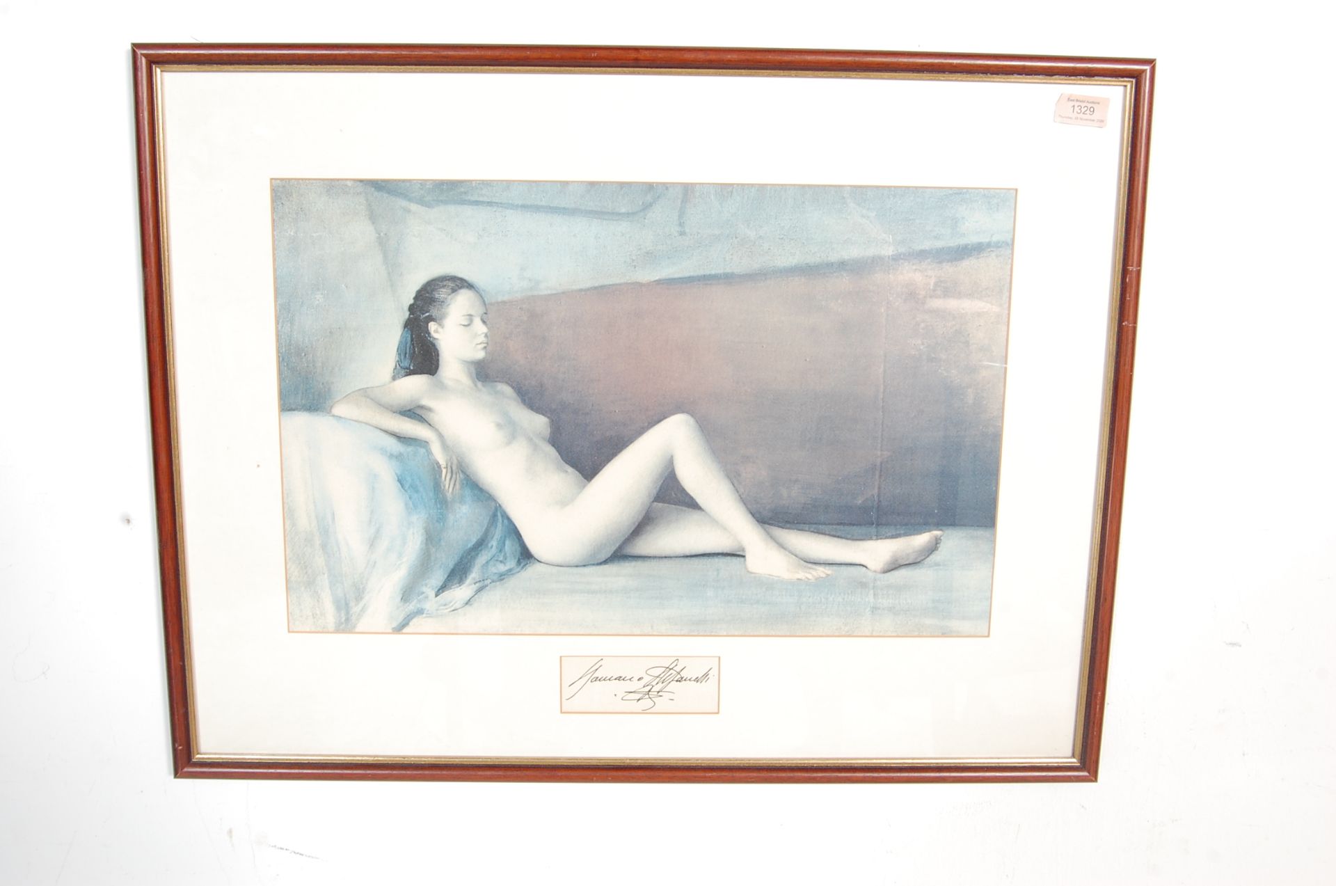AFTER ROMANO STEFANELLI 1931 - 2016 - THE SLEEPING MODEL - PRINT - LITHOGRAPH - Image 2 of 3