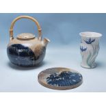 20TH CENTURY STUDIO ART POTTERY BY CRICH AND P. MOB