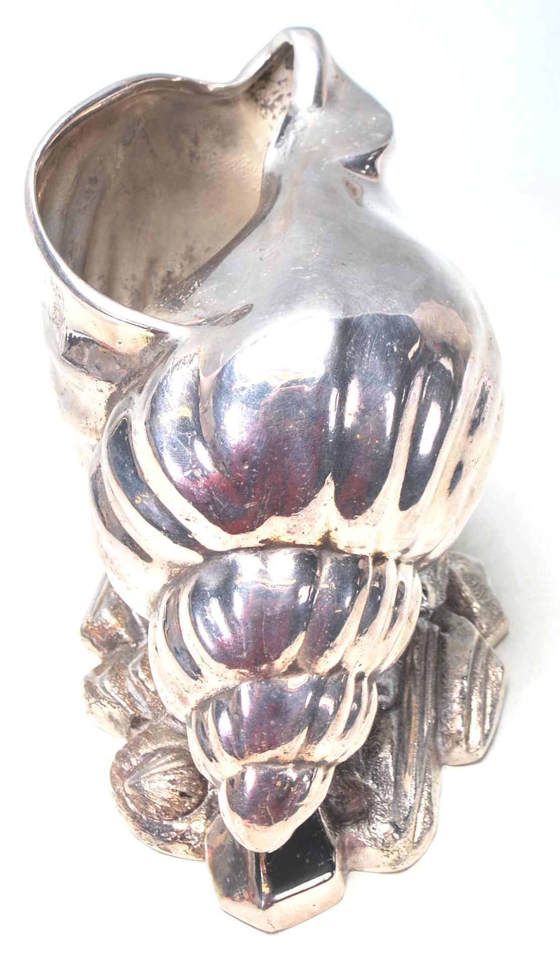 VICTORIAN SILVER PLATED CONCH SHELL SPOON WARMER - Bild 4 aus 7