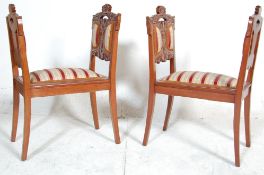 20TH CENTURY CARVED MAHOGANY REGENCY WINDOW SEATS