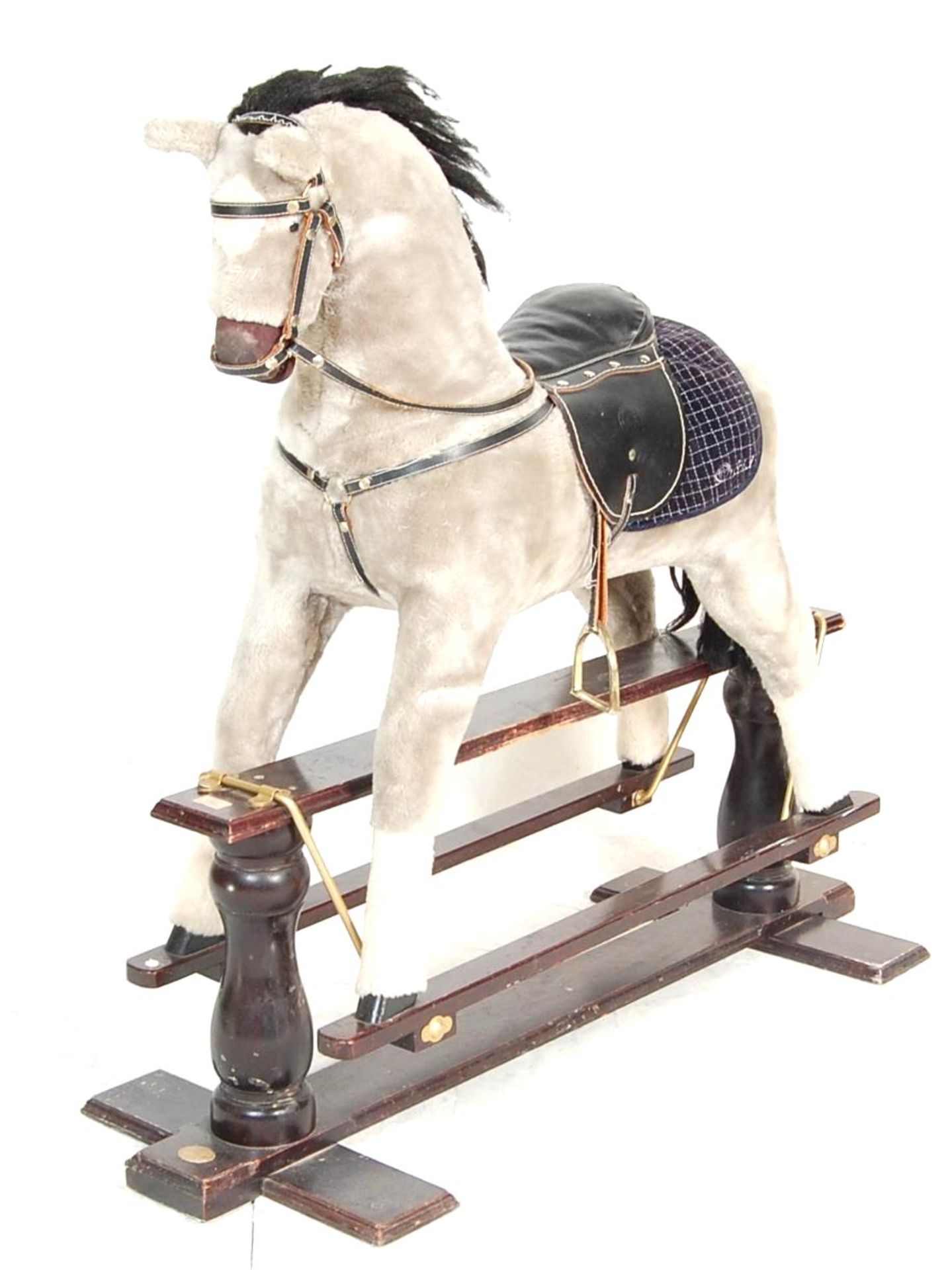 RETRO VINTAGE 20TH CENTURY ROCKING HORSE BY THOROUGHBRED HORSES - Bild 2 aus 7