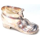 VINTAGE SILVER PLATED NOVELTY LEATHER BOOT SPOON WARMER