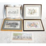 FIVE VINTAGE 20TH CENTURY PRINTS / PICTURES / LITHOGRAPHS