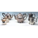 WALKER & HALL 3 PART SILVER PLATED TEAPOT