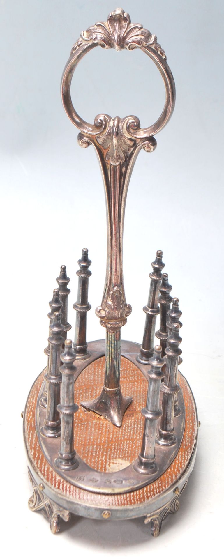 VICTORIAN THOMAS HARWOOD & SONS SILVER PLATED TOAST RACK - Bild 2 aus 6