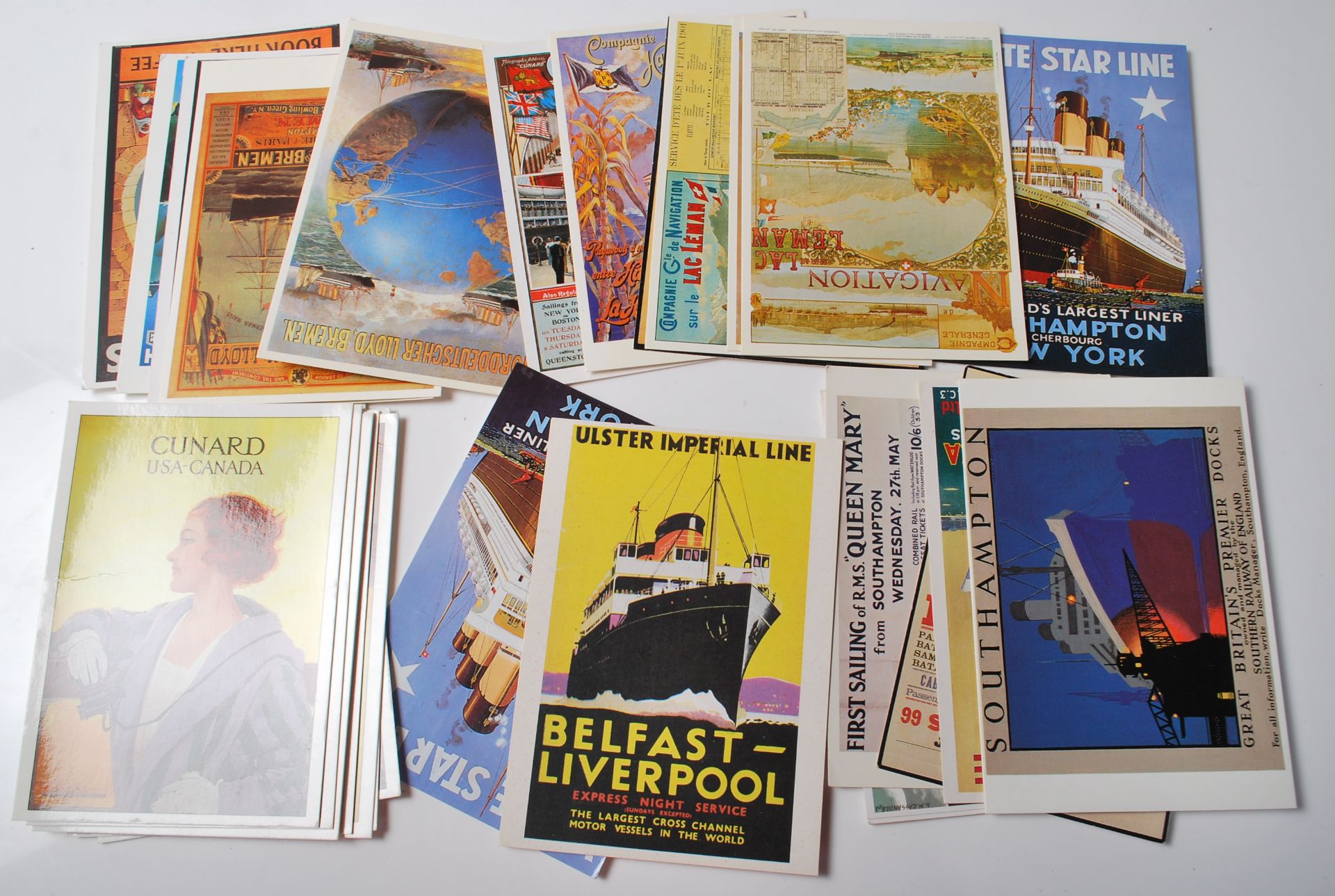 COLLECTION OF VINTAGE SHIPPING RELATED POSTCARDS - Bild 11 aus 11