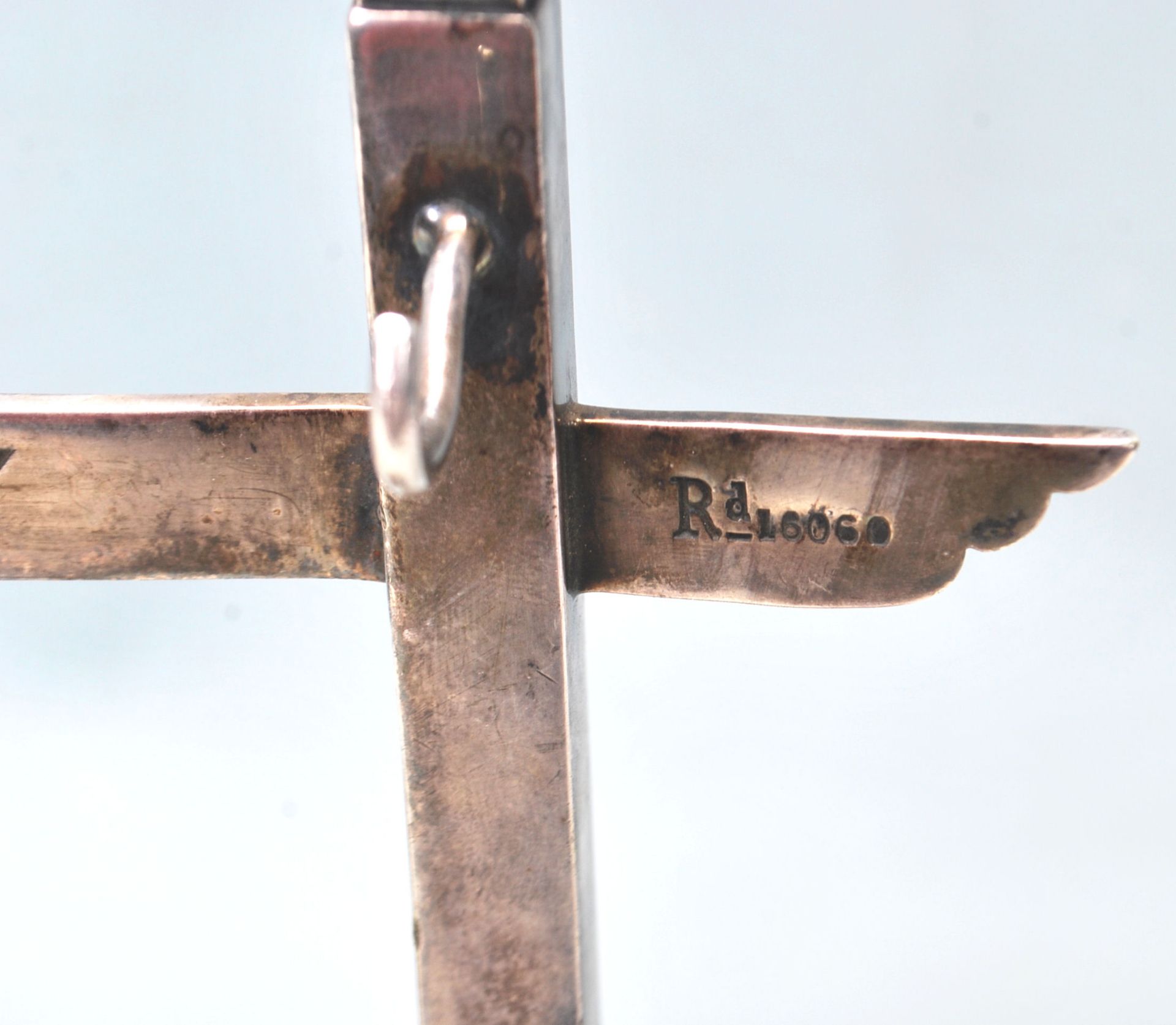 1884 VICTORIAN SILVER PLATED ROAD SIGN DINNER GONG - Image 3 of 7