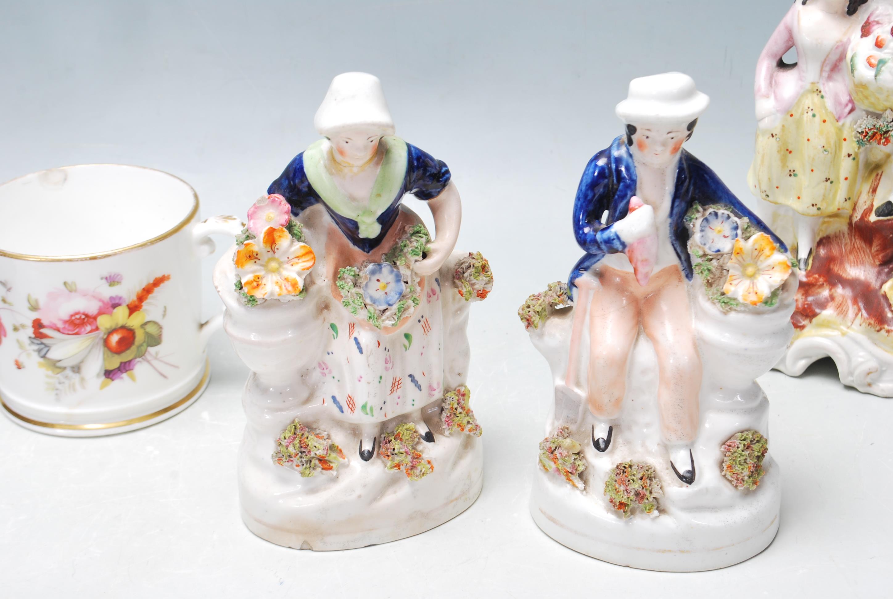 A COLLECTION OF ANTIQUE 19TH CENTURY VICTORIAN AND LATER PORCELAIN - Image 5 of 9