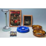 A QUANTITY OF PUB ADVERTISING ITEMS - MIRROR,ASHTRAY, BRITVIC