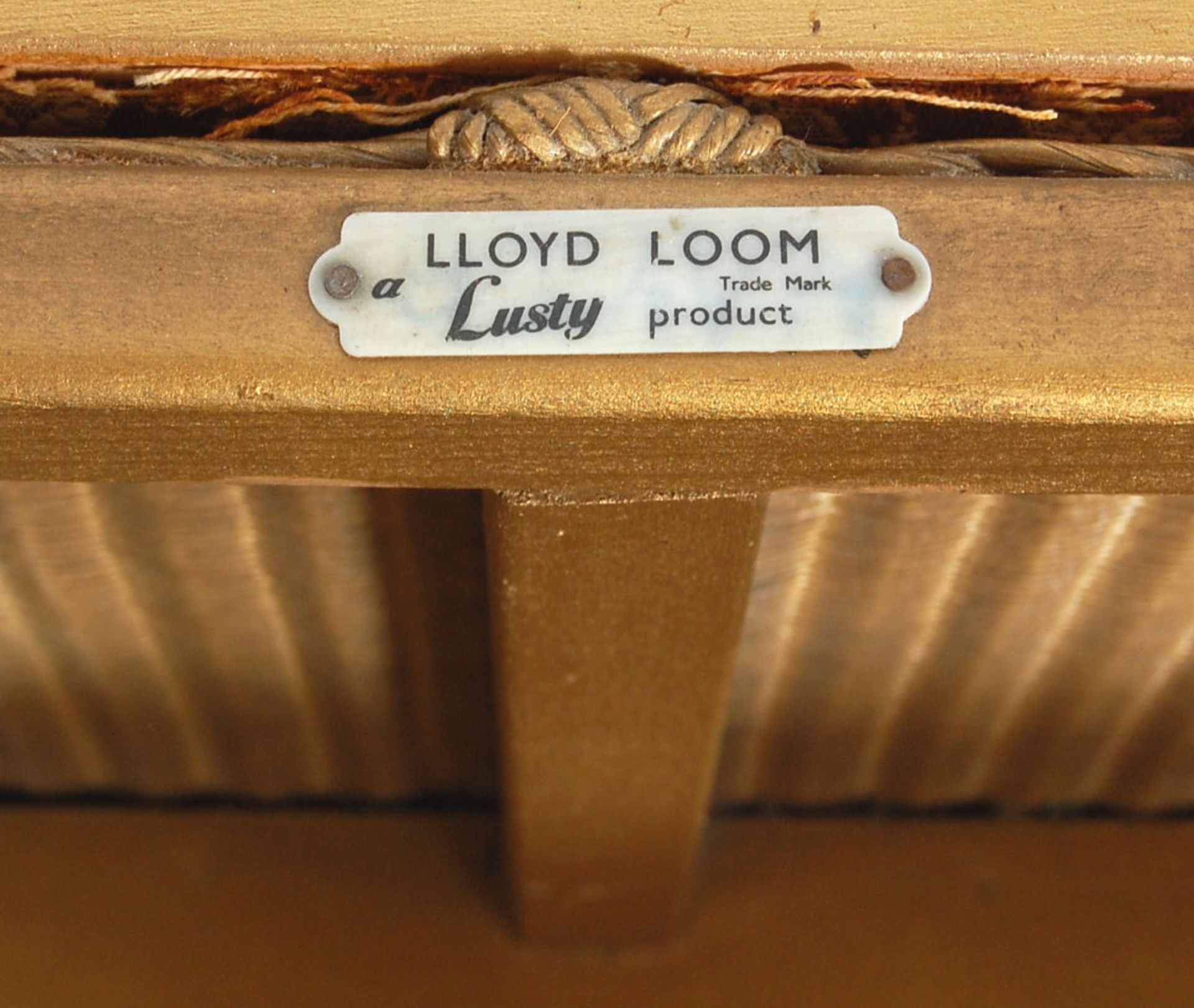 MID CENTURY LLOYD LOOM OTTOMAN AND LAUNDRY BASKET - Image 9 of 14