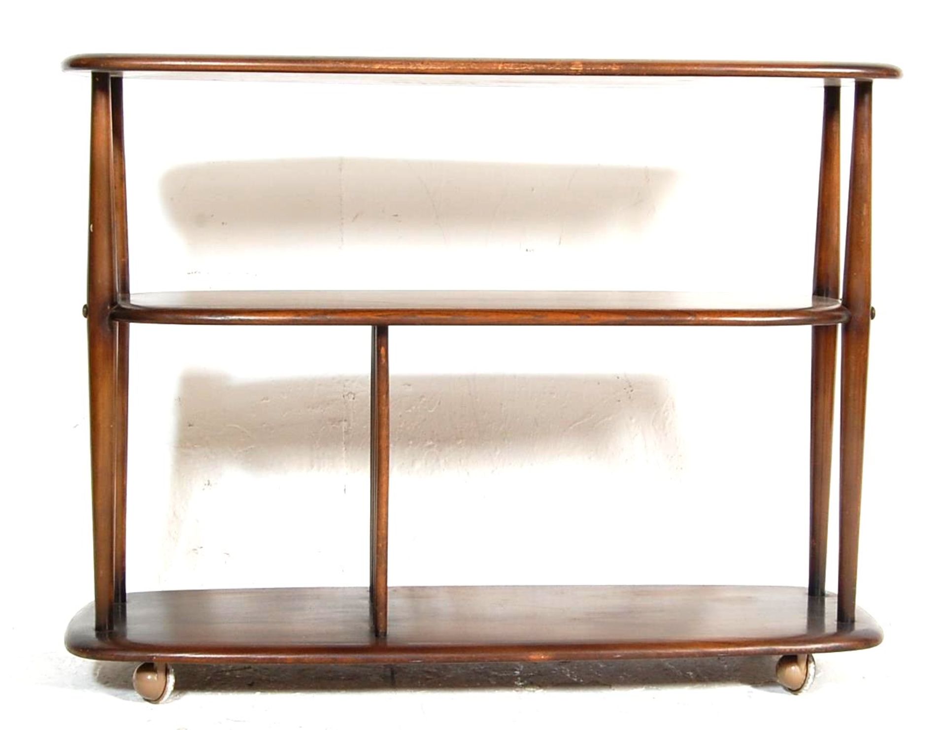 LUCIAN ERCOLANI - ERCOL -MODEL 361 BEECH AND ELM BOOKCASE TROLLEY - Bild 2 aus 5