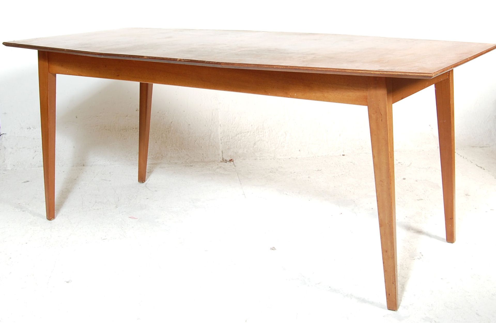 VINTAGE RETRO 1970'S DANISH INFLUENCED TEAK DINING TABLE - Bild 5 aus 5