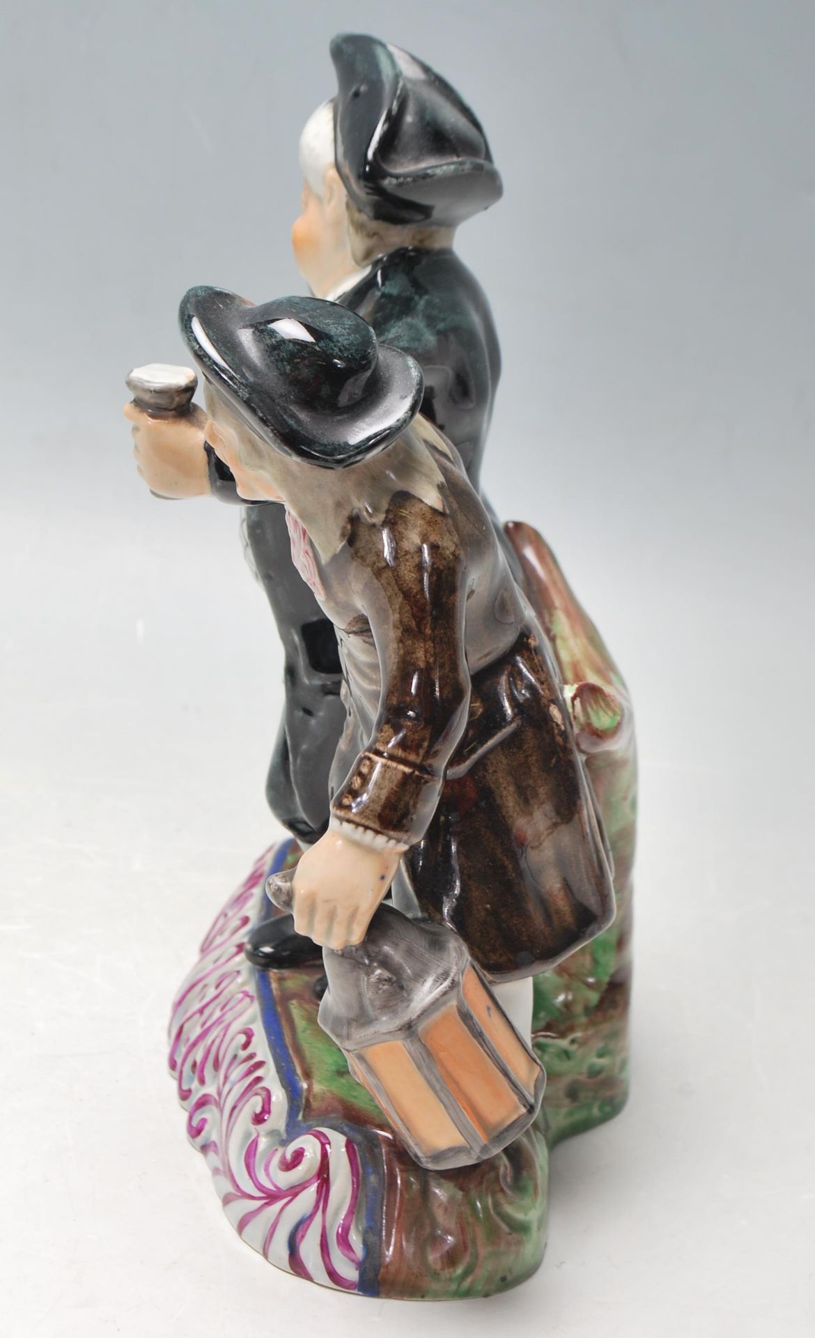 LATE VICTORIAN STAFFORDSHIRE FIGURINE OF THE DRUNKARDS - Bild 4 aus 6