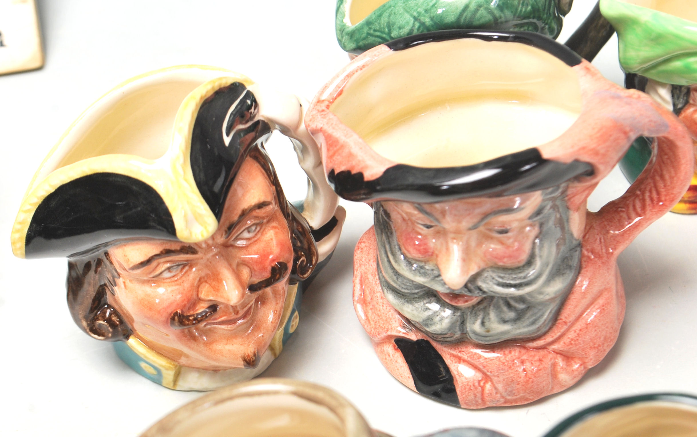 A LARGE COLLECTION OF ROYAL DOULTON MINATURE TOBY JUBS IN MANY CHARACTERS. - Image 12 of 12